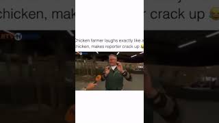 Chicken farmer laughs like chicken [upl. by Naerb]