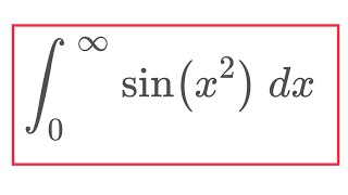 Integral sinx2 from 0 to infinity [upl. by Shimberg]