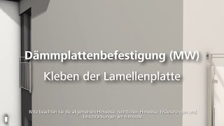 Dämmung Lamellendämmplatte kleben  Wärmedämmung  WDVS  FassadendämmungVerarbeitung [upl. by Romo428]