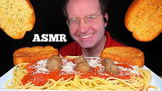 ASMR SPAGHETTI amp MEATBALLS MUKBANG No Talking EATING SOUNDS [upl. by Sletten]