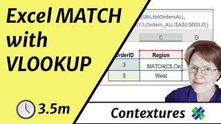 Use Excels MATCH Function With VLOOKUP [upl. by Tra]