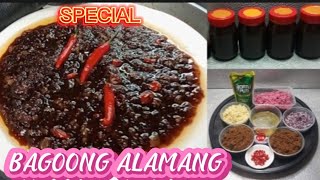 COOKING SPECIAL BAGOONG ALAMANG  Walang Alat at Lansa Pang Negosyo [upl. by Margarette]