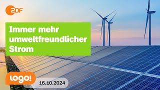 Wissenschaftler Erneuerbare Energien wachsen immer schneller  logo Nachrichten vom 16102024 [upl. by Clarita502]