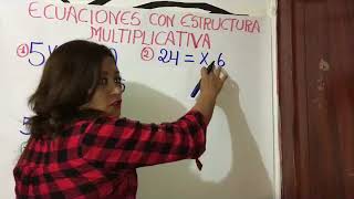 ECUACIONES CON ESTRUCTURA MULTIPLICATIVA [upl. by Muslim]