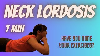 Neck Lordosis  Correction Exercises [upl. by Cykana]