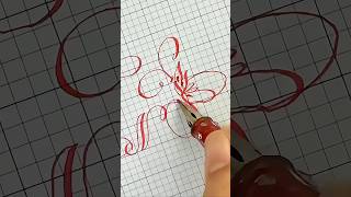 Guide To Writing The Most Attractive Letter in Calligraphy calligraphy cursive handwriting [upl. by Lebazi722]