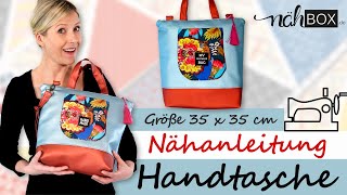 Komplettes SchrittfürSchritt Nähvideo für coole Hand amp Schultertasche [upl. by Yvonner]