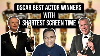 Five Oscar Best Actor Winners With the Shortest Screen Time [upl. by Robbert]