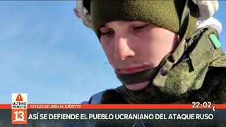 Ucrania civiles se unen al Ejército tras decretarse movilización general [upl. by Ashia]