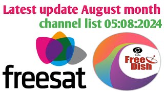 DD free dish 935East Freesat 95 East Latest update 05082024 [upl. by Linden519]