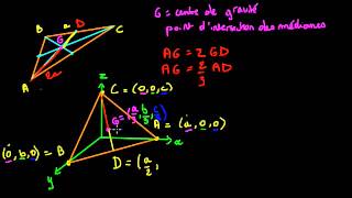 Médianes dun triangle  Centre de gravité [upl. by Jeno92]