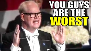 Comedian Jim Gaffigan Shows No Restraint Calls Out the Elite TO THEIR FACES [upl. by Odrick]