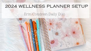 2024 Planner SeriesVideo 2 Wellness Planner  Erin Condren Daily Duo [upl. by Buehler]