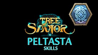 Tree of Savior  Peltasta Skills  Adv Swordsman [upl. by Winshell]