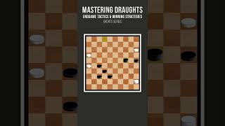 Mastering Draughts Endgame Tactics and Winning Strategies  Shorts Seriesshorts [upl. by Valer]