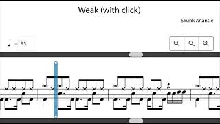 Weak Rockschool Drums Grade 4 Backing Track 2024 [upl. by Heidie165]