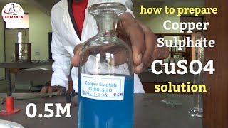 how to prepare cuso4 copper sulphate solution lab reagent [upl. by Mercuri]