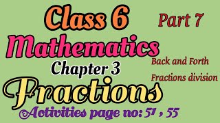 State syllabus Class 6Mathematics Chapter 3Fractions Part 7English medium in MalayalamScert [upl. by Erodasi]