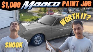 1000 MIATA MAACO PAINT JOB WE GOT SCREWED [upl. by Gibson]