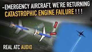 Catastrophic Engine Failure After Takeoff Southwest Boeing 737 MAX REAL ATC [upl. by Siseneg]