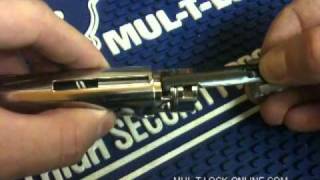 MULTLOCK » How to change backset of Hercular Deadbolt [upl. by Leahcimed881]