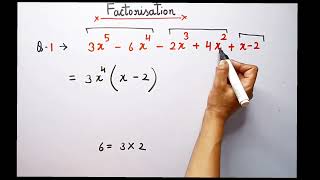 factorisation class 8  factors of algebraic expression algebra factorisationclass8 [upl. by Gnek]