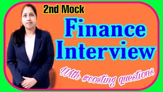 Finance Interview  CA  CS  Costing questions [upl. by Malvin780]