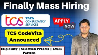 TCS Free Hiring Announced  TCS Codevita 2024 Hiring for 2025 2026 20272028 Batch  Salary 9LPA [upl. by Lovich636]