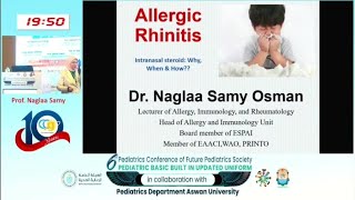 Allergic Rhinitis Dr Naglaa Samy Osman [upl. by Bourque]