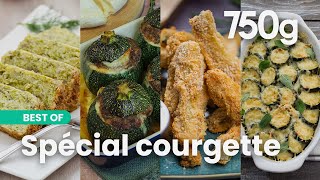 Nos 4 meilleures recettes aux courgettes  750g [upl. by Nerradal]