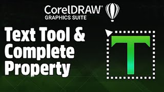 text tool in corel draw  15  coreldraw tutorial  graphic design [upl. by Tecla]