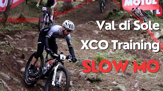 Val di Sole UCI MTB World Cup XCO Course Training  SlowMo Footage [upl. by Weinhardt]