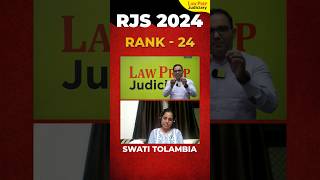 RJS 2024 Interview  Swati Tolambia  Rank  24 [upl. by Siuqramed]