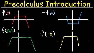 Precalculus Introduction Basic Overview Graphing Parent Functions Transformations Domain amp Range [upl. by Bekaj]