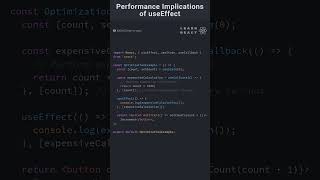 Performance Implications of useEffect in React coding reactfrontend programming react [upl. by Price]