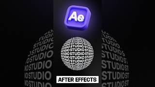 FAIRE UNE SPHERE AVEC DU TEXTE EN MOUVEMENT SUR AFTER EFFECTS [upl. by Drahsir897]