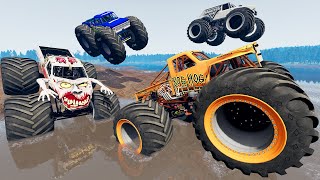 Monster Truck Mud Battle 20  BeamNG Drive  Griffs Garage [upl. by Petua]