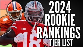 2024 Dynasty Rookie Rankings  Tier List Top 24 [upl. by Nekcarb]