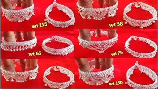 silver payal design dulhan 100g chandi payal design 2024 tending goldjewellery payal [upl. by Wally]