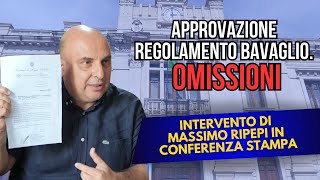 Approvazione RegolamentoBavaglio a Reggio Calabria Gravi Omissioni Intervento di Massimo Ripepi [upl. by Llenahs904]