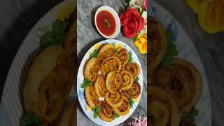 Pinwheel snacks 😋 pinwheel samosa shorts trending viralvideo [upl. by Bristow]