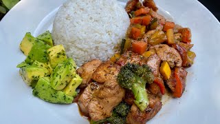 POLLO TERIYAKY con VEGETALES [upl. by Fitz]