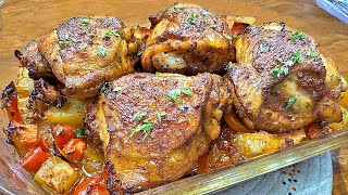 💯 Dont cook CHICKEN Thighs until you check out this recipe Irresistible flavor [upl. by Haymo]