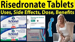 Risedronate sodium 150 mg 35 mg Uses in hindi  Actonel 35 mg for osteoporosis  Uses Side Effect [upl. by Fortuna]