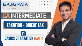 CA INTER  Direct Tax  Basics of Taxation  Part 1  Lecture 1  CA Nishant Kumar [upl. by Trebma]