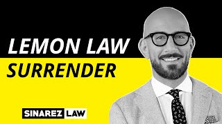 Surrendering Your Vehicle in Your Lemon Law Case [upl. by Chow]