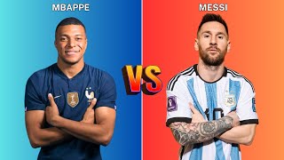 Kylian Mbappe vs Leo Messi 🔥 Football Comparison [upl. by Leicam]