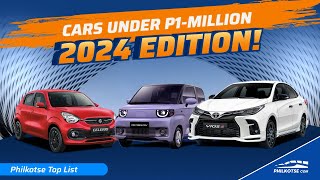 TOP CARS this 2024  Under 1 Million Pesos  Philkotse Top List [upl. by Aihsoek]