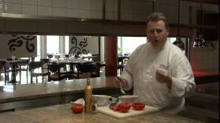 Tomates côtelées en tartare de thon par le Chef Cuisinier Michel Dussau [upl. by Ola801]