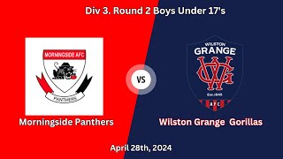 Morningside U17 v Wilston Grange U17 Div3 Round 2 2842024 [upl. by Ahsoyek266]